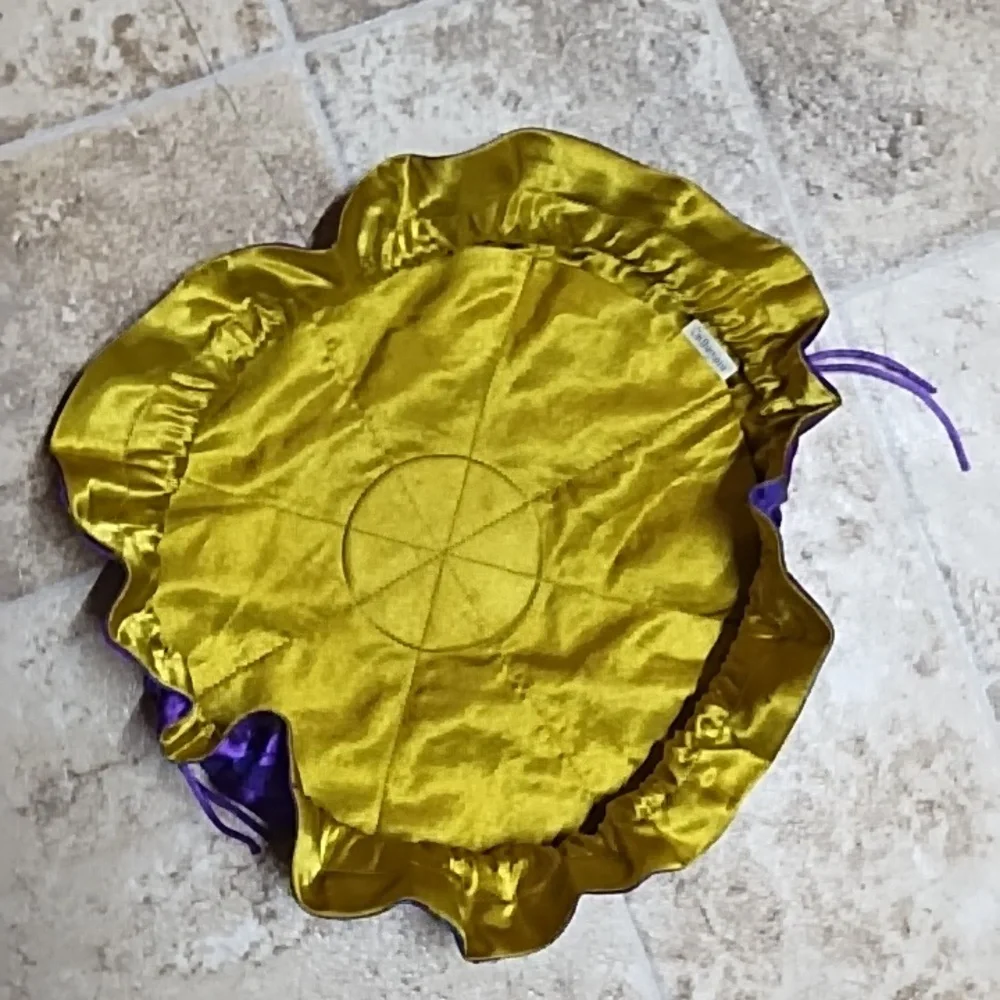 Polka Dots Brocade Drawstring Jewelry Pouch - Picture 3 of 4